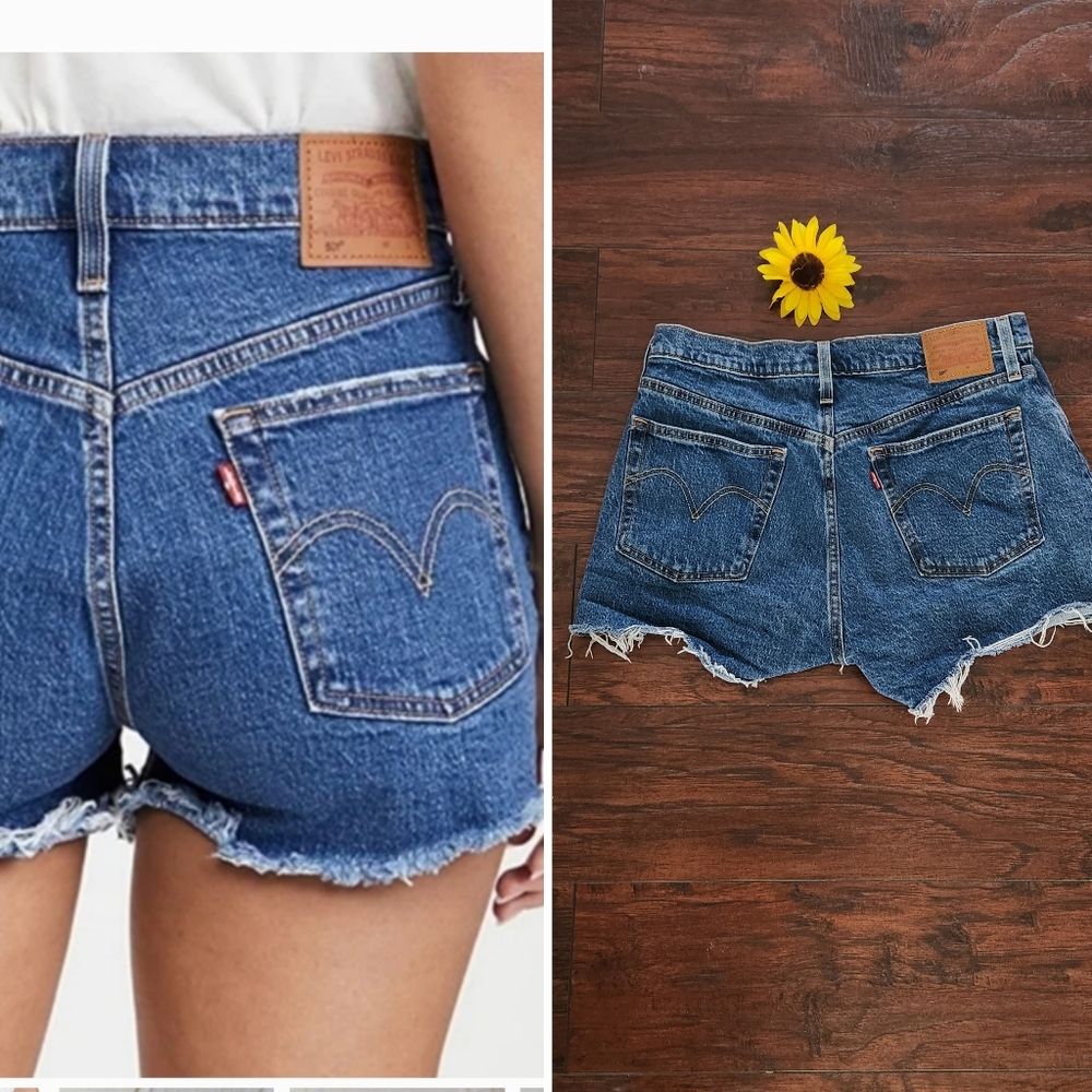 LEVI'S 501 VINTAGE JEANS SHORTS 💙 - Picture 2 of 14
